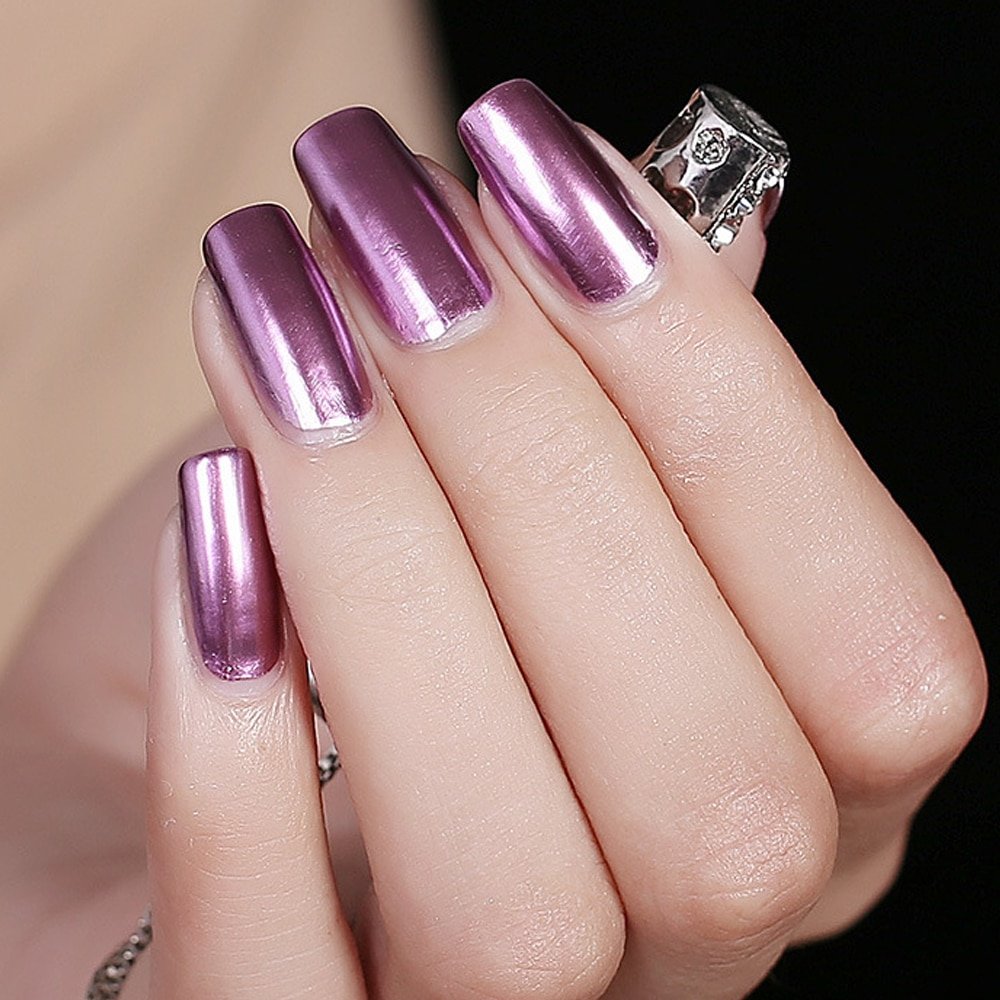 Дизайн Ногтей Фиолетовый С Серебром