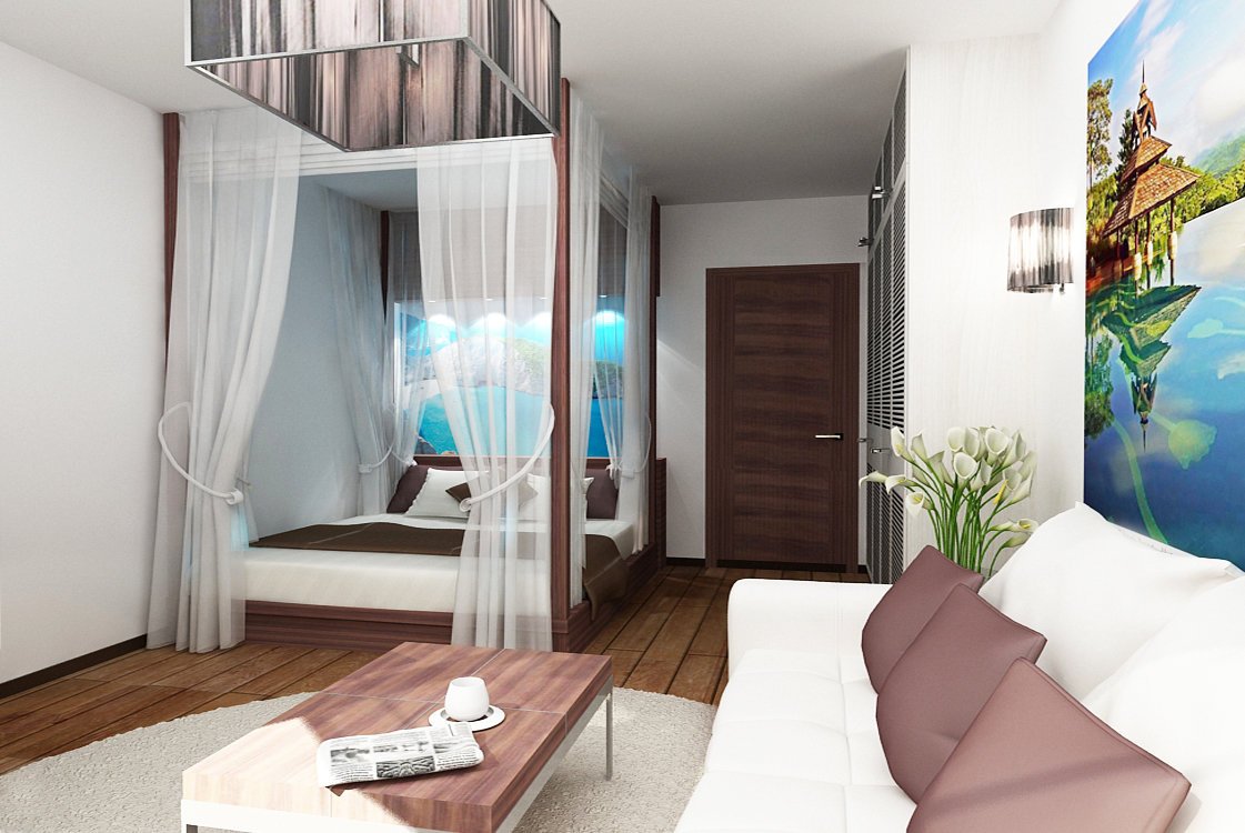 Дизайн Спальни 1 Комнатной Квартиры