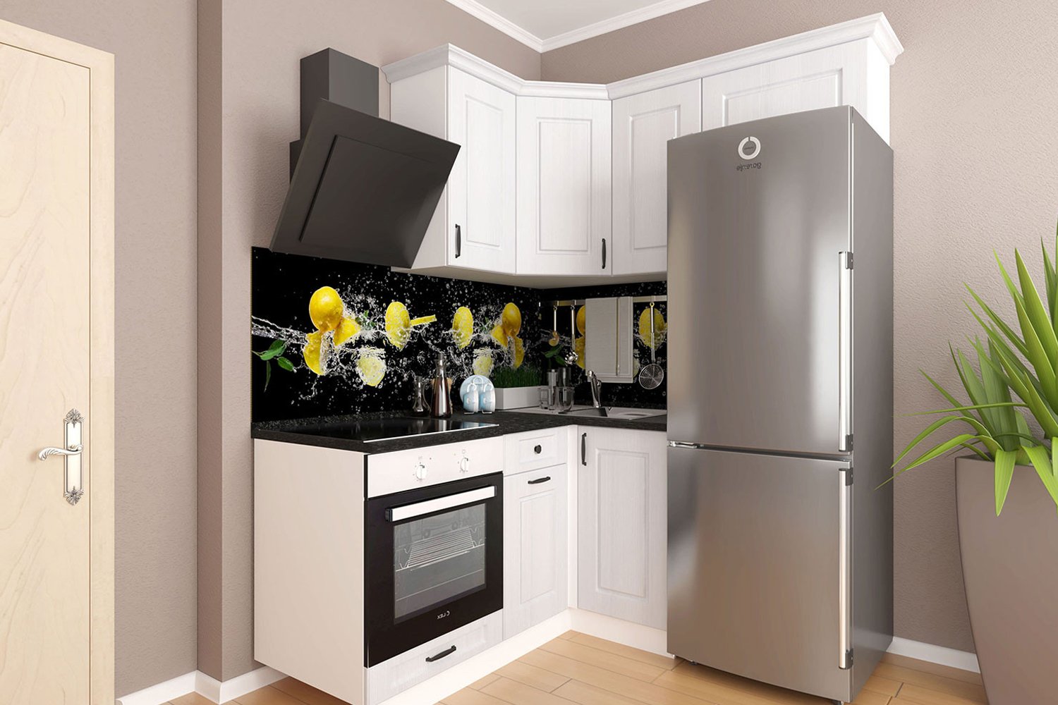 Кухни Угловые С Холодильником Фото