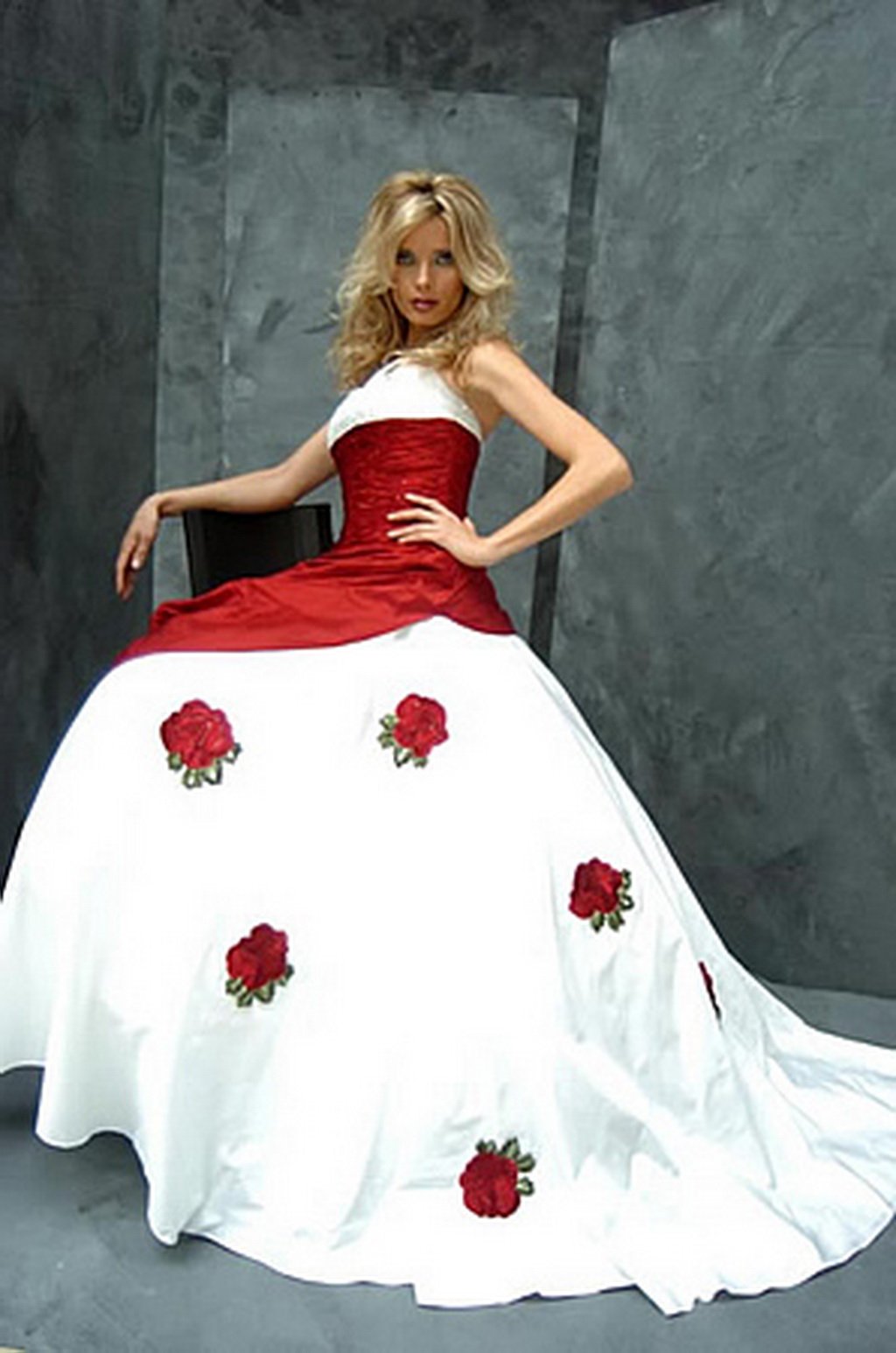 Свадебное Платье Красное Недорого