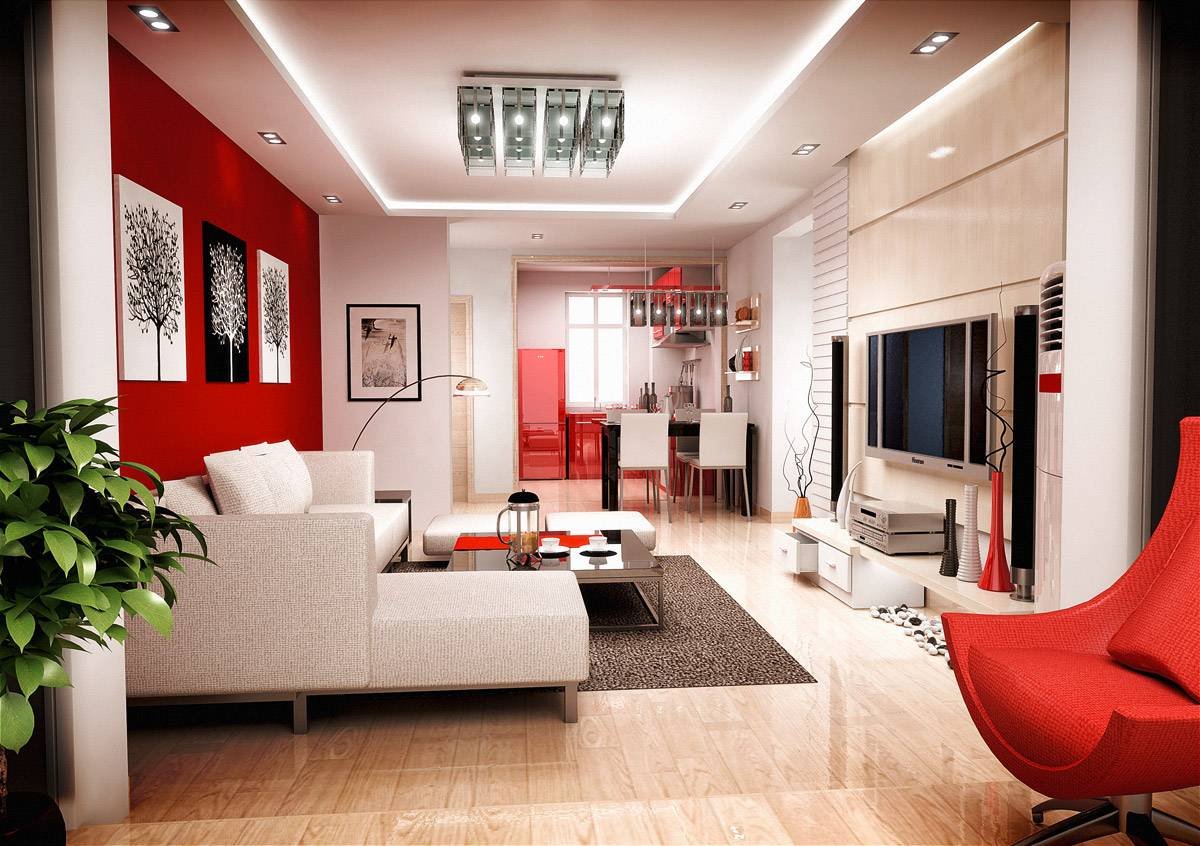 Дизайн Квартиры В Красном Цвете