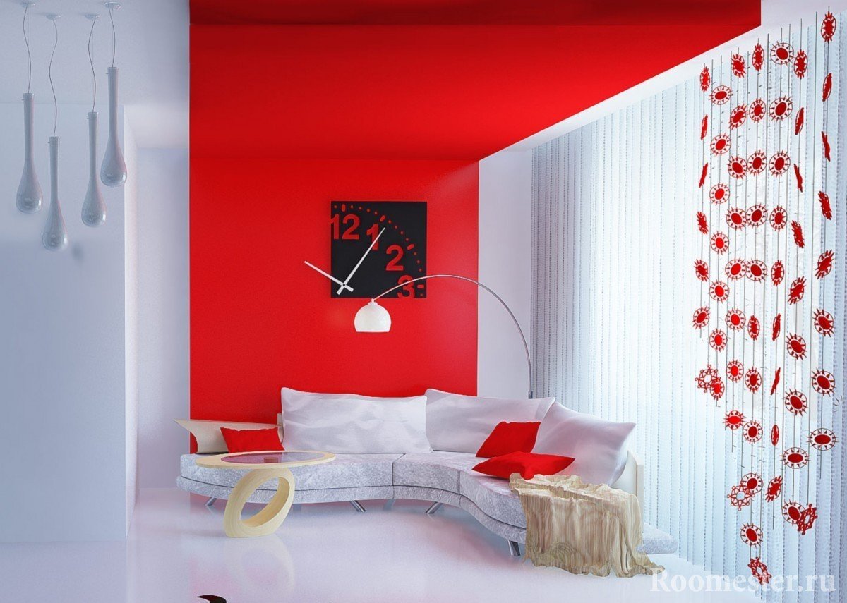 Спальня В Бело Красном Цвете