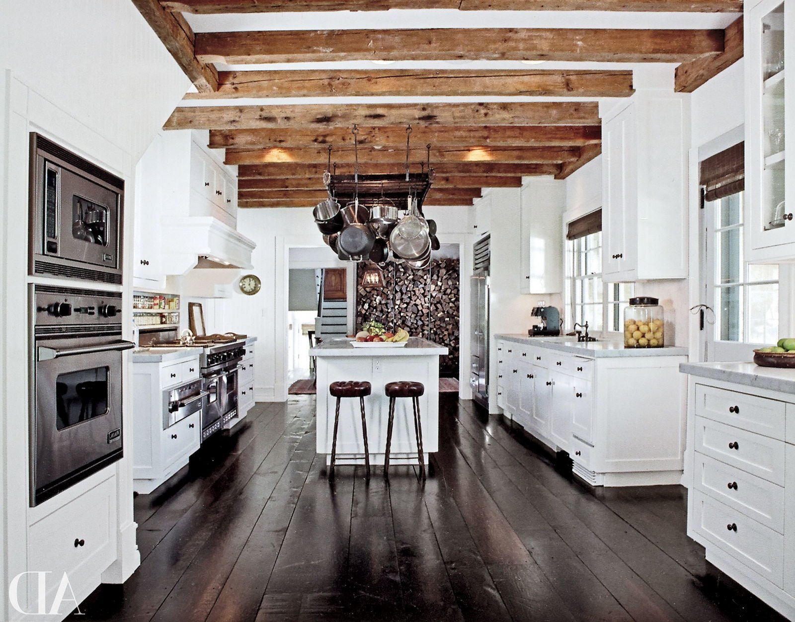 Белые Деревянные Кухни В Интерьере Фото