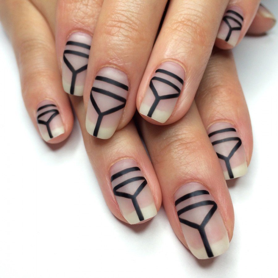 Дизайн Ногтей На Короткие Ногти Линии