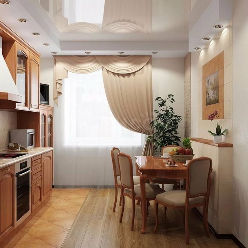 Натяжные Потолки В Маленькой Кухне Фото Дизайн