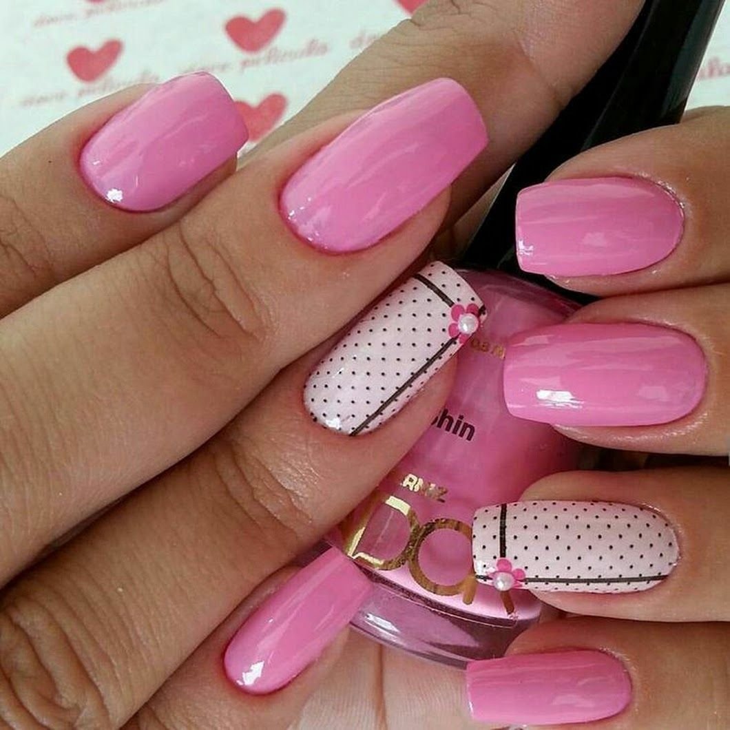Дизайн Ногтей С Розовым Цветом