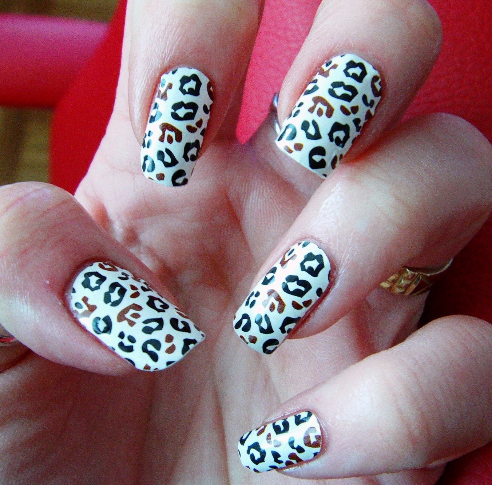 Дизайн Ногтей Белый Леопард