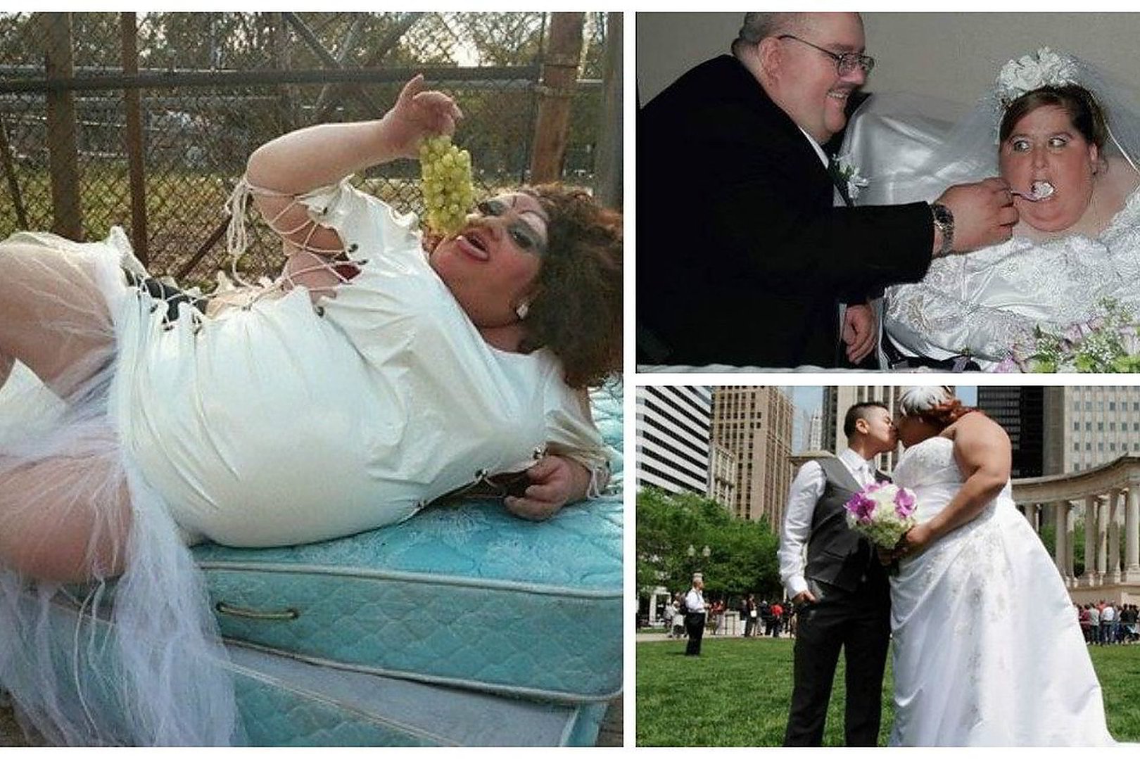 Жених трахается с пышной невестой сразу после свадьбы