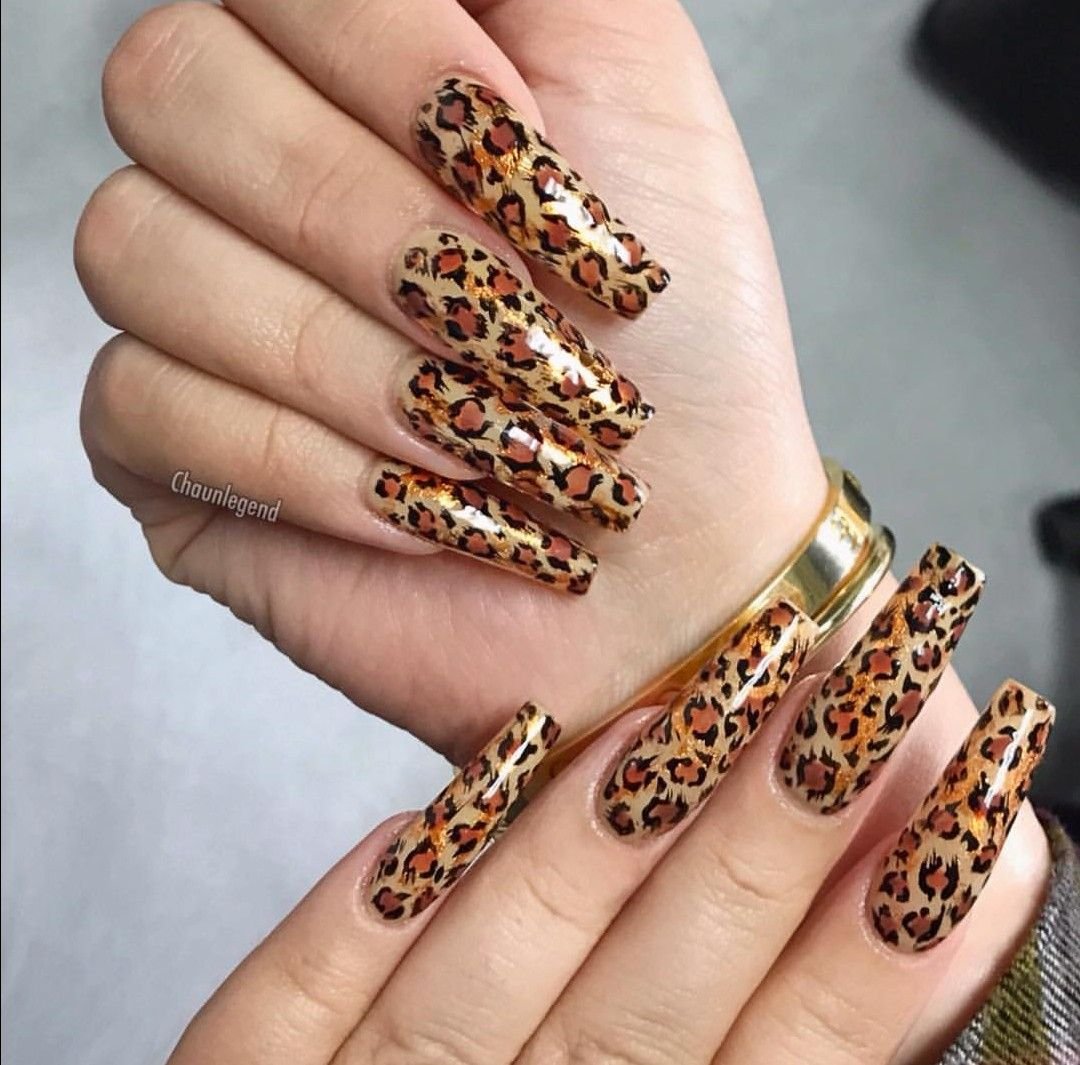 Ногти Леопардовый Дизайн