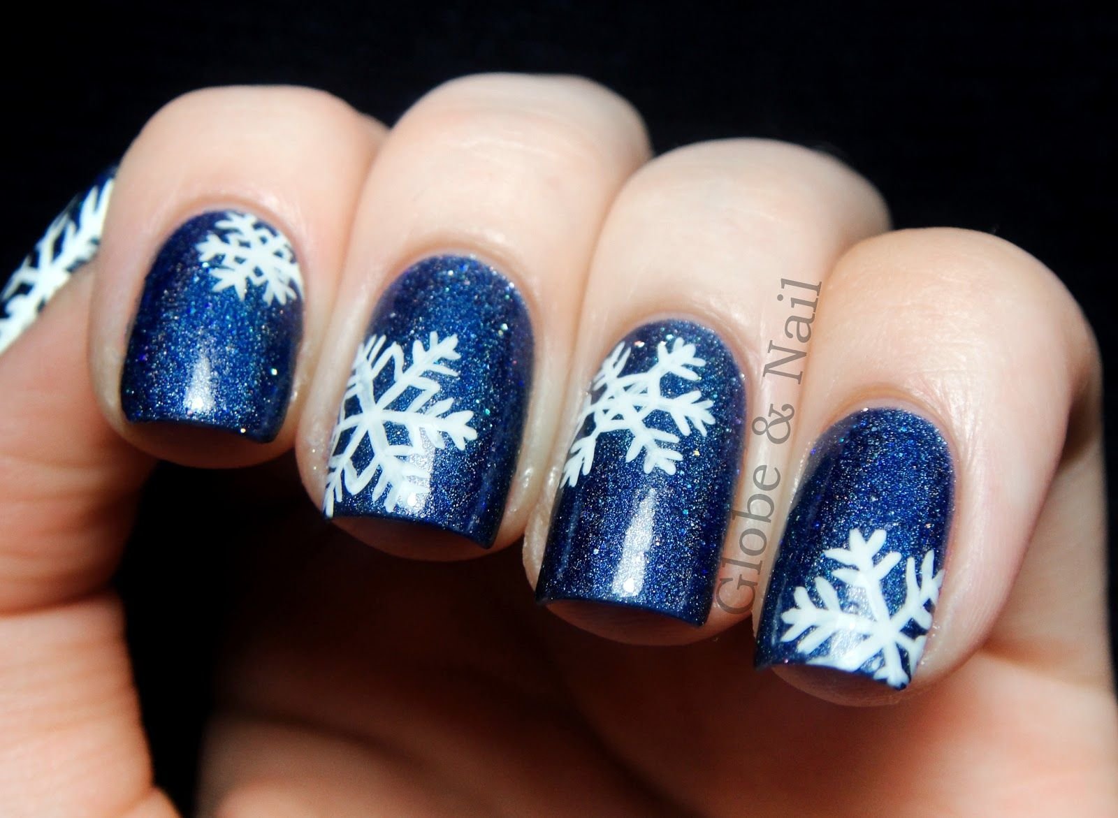 Снежинки На Ногтях Зимний Дизайн