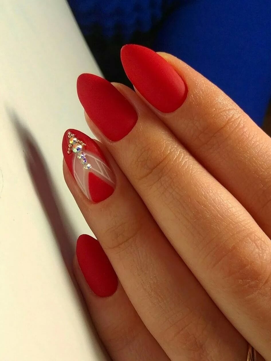 Красивый Дизайн Ногтей Фото Красный Цвет