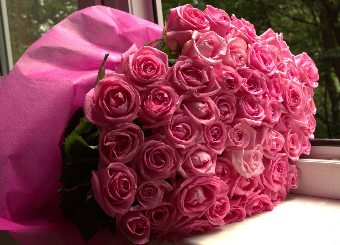 Открытка красивые розы для девушки