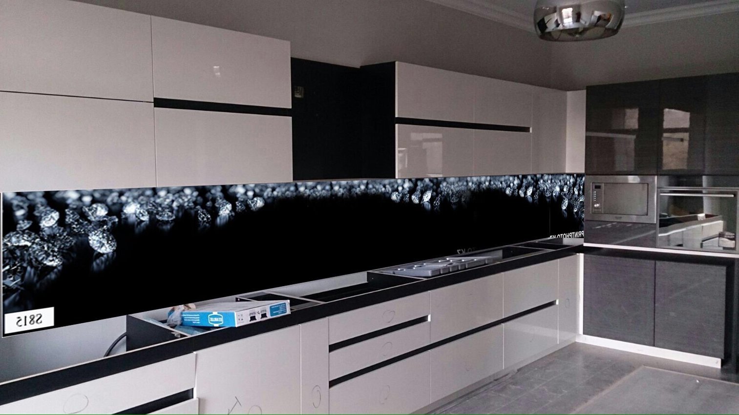 Кухни Черно Белые Дизайн Фото Фартук