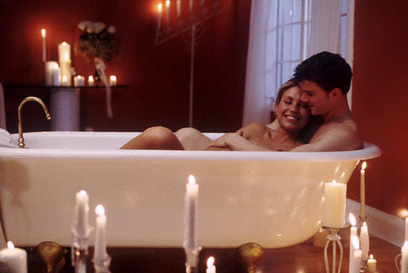 Romantic bath turns into