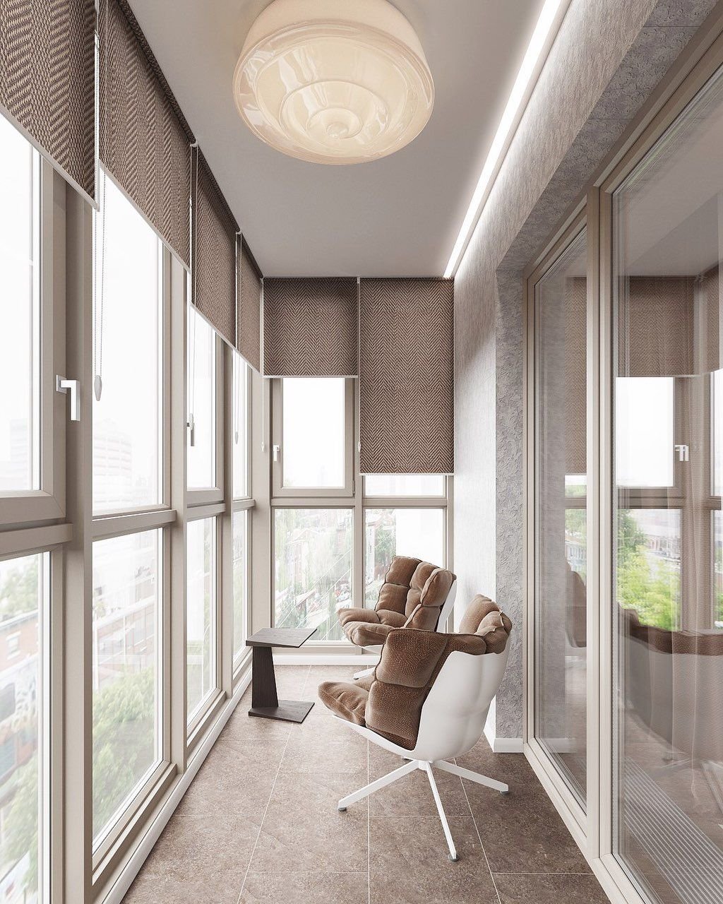 Дизайн Балкона С Панорамными Окнами