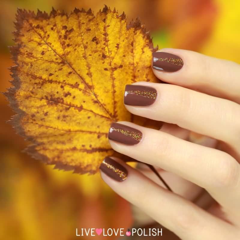 Красивый Осенний Маникюр На Короткие Ногти Фото