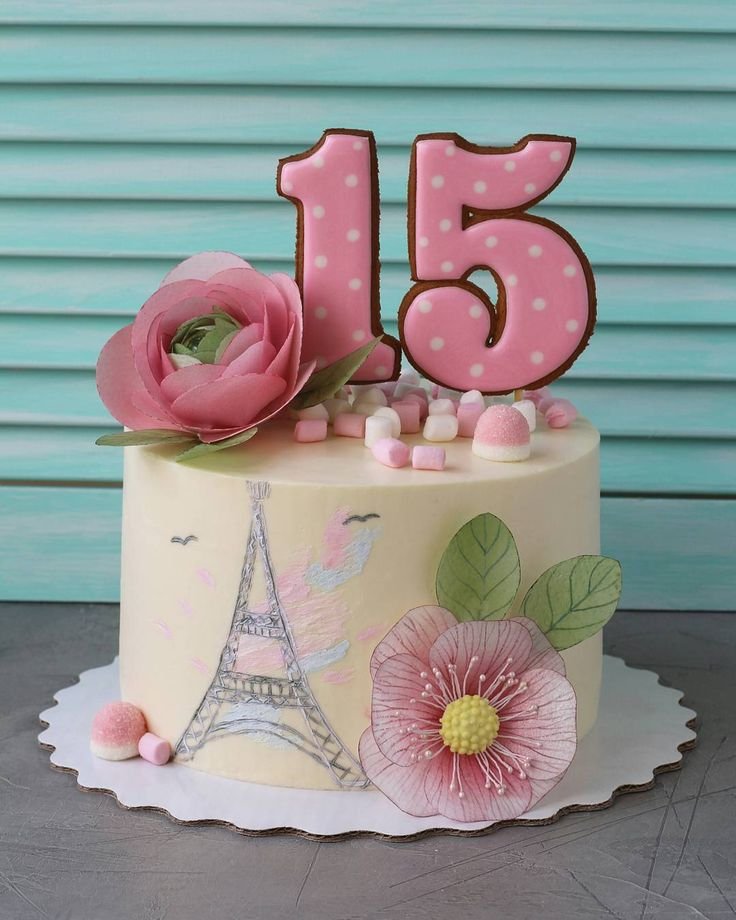 Дизайн торта для девочки 15 лет фото