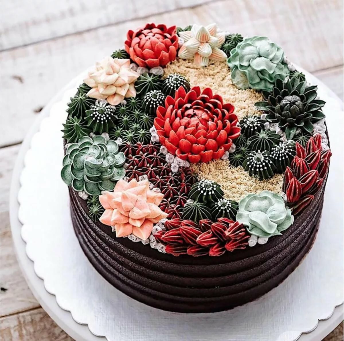 Фото кремовых тортов. Украшение торта. Красивые торты. Стильное украшение торта. Оригинальное украшение торта.