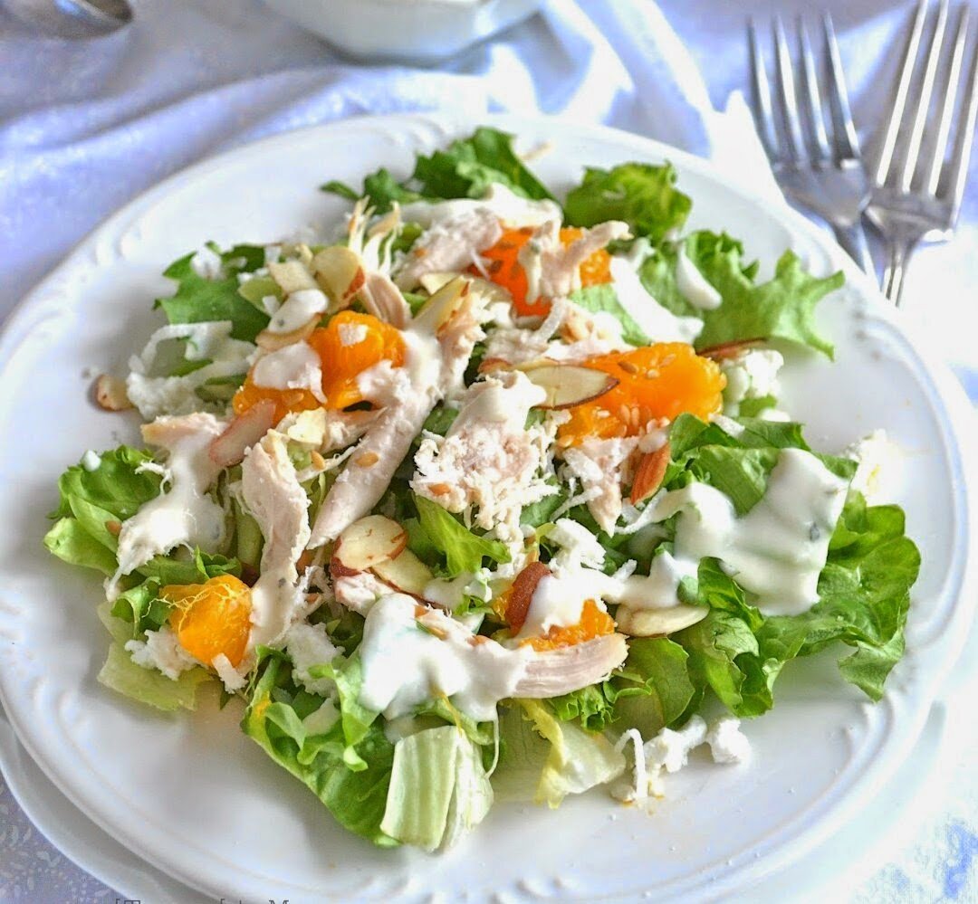 Вкусный салат с курицей рецепт с фото