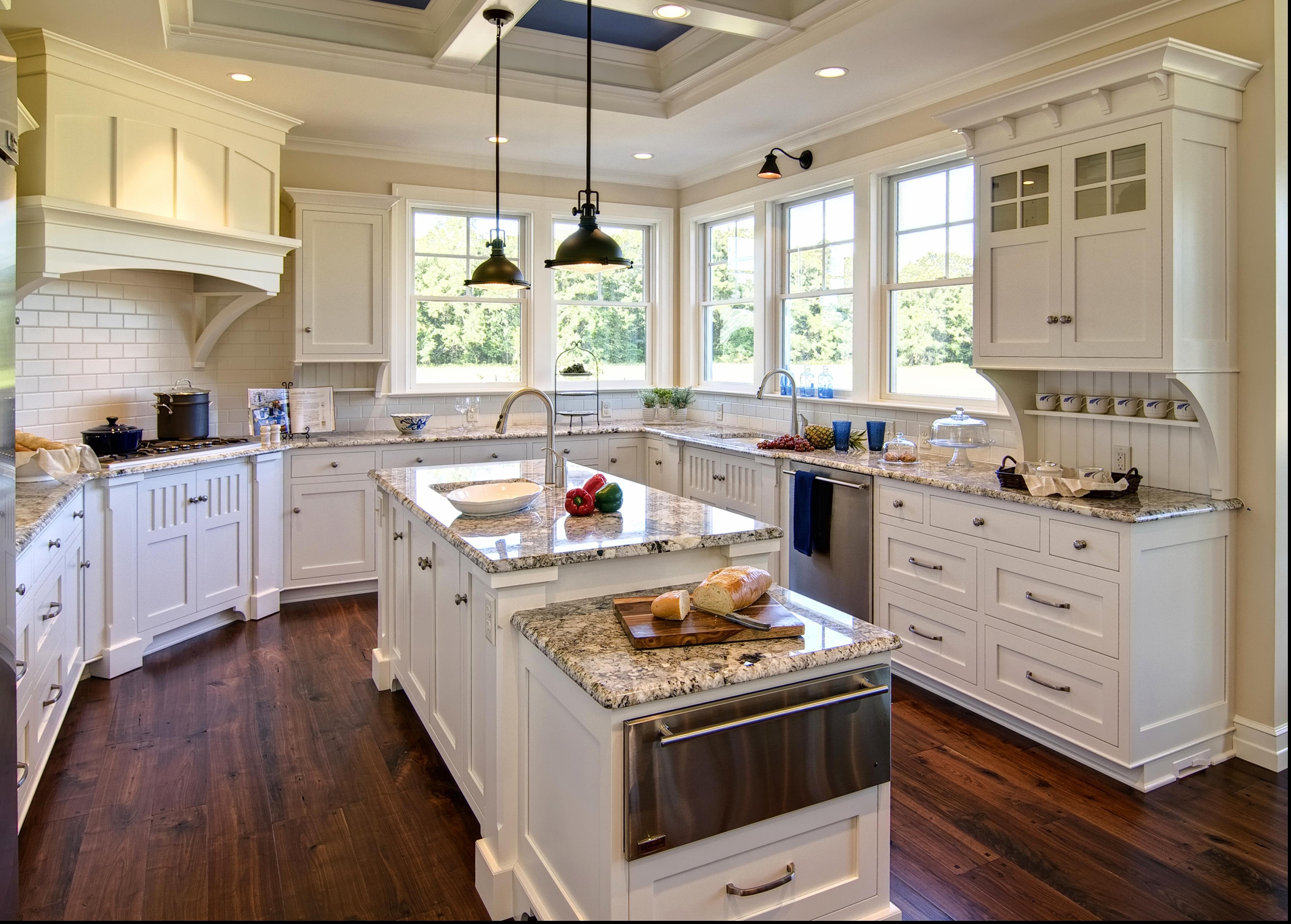 Дизайн интерьера для больших кухонь (60 фото) .
