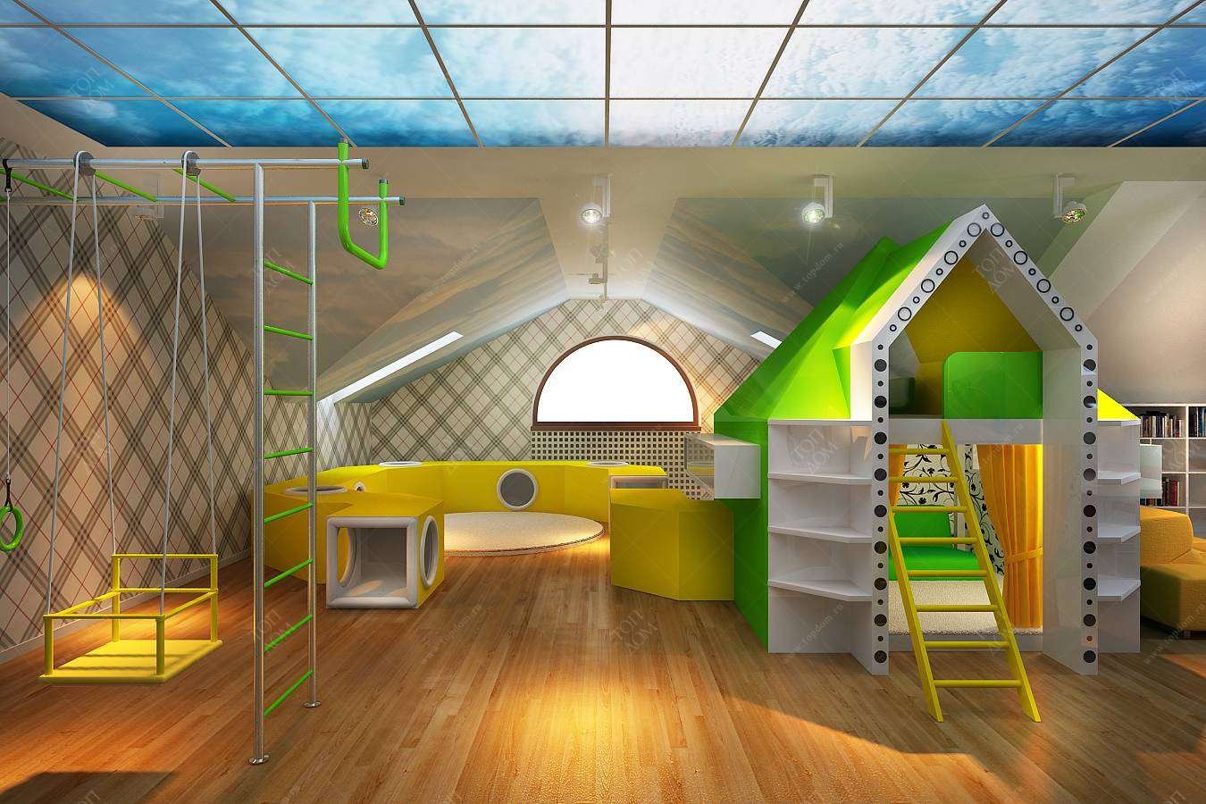 интерьер игровой комнаты для детей