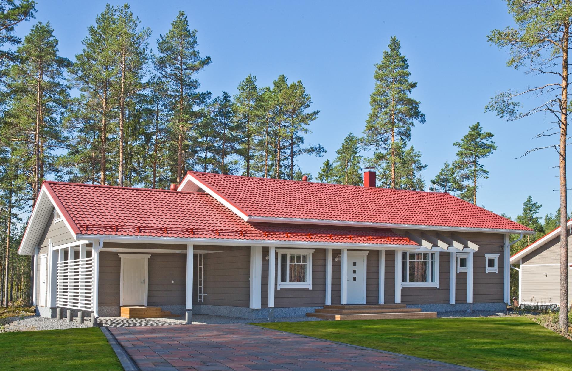 одноэтажные финские деревянные дома фото