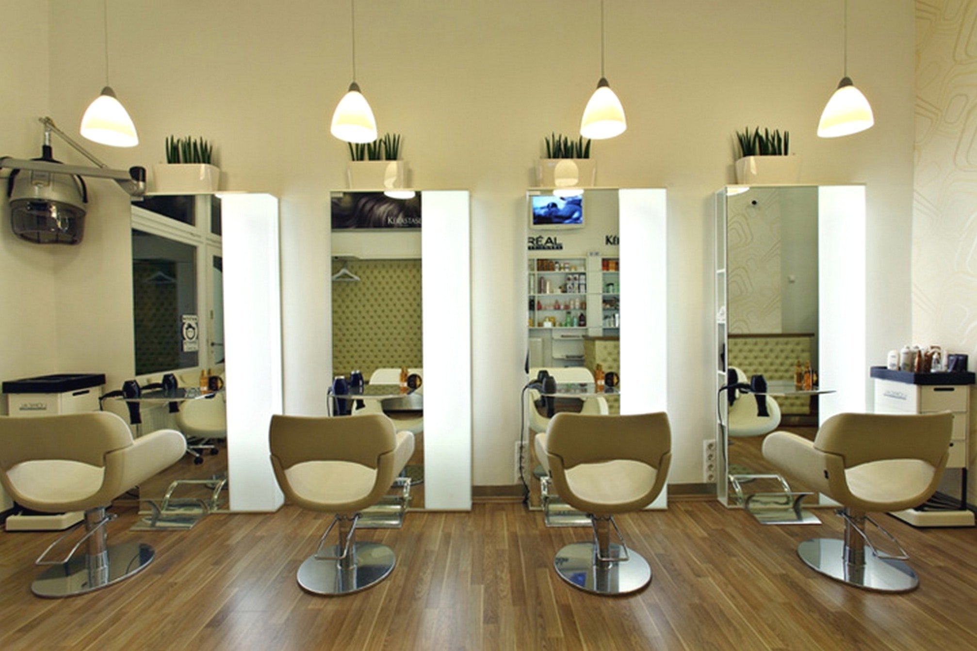Дизайн парикмахерских салонов (71 фото) .