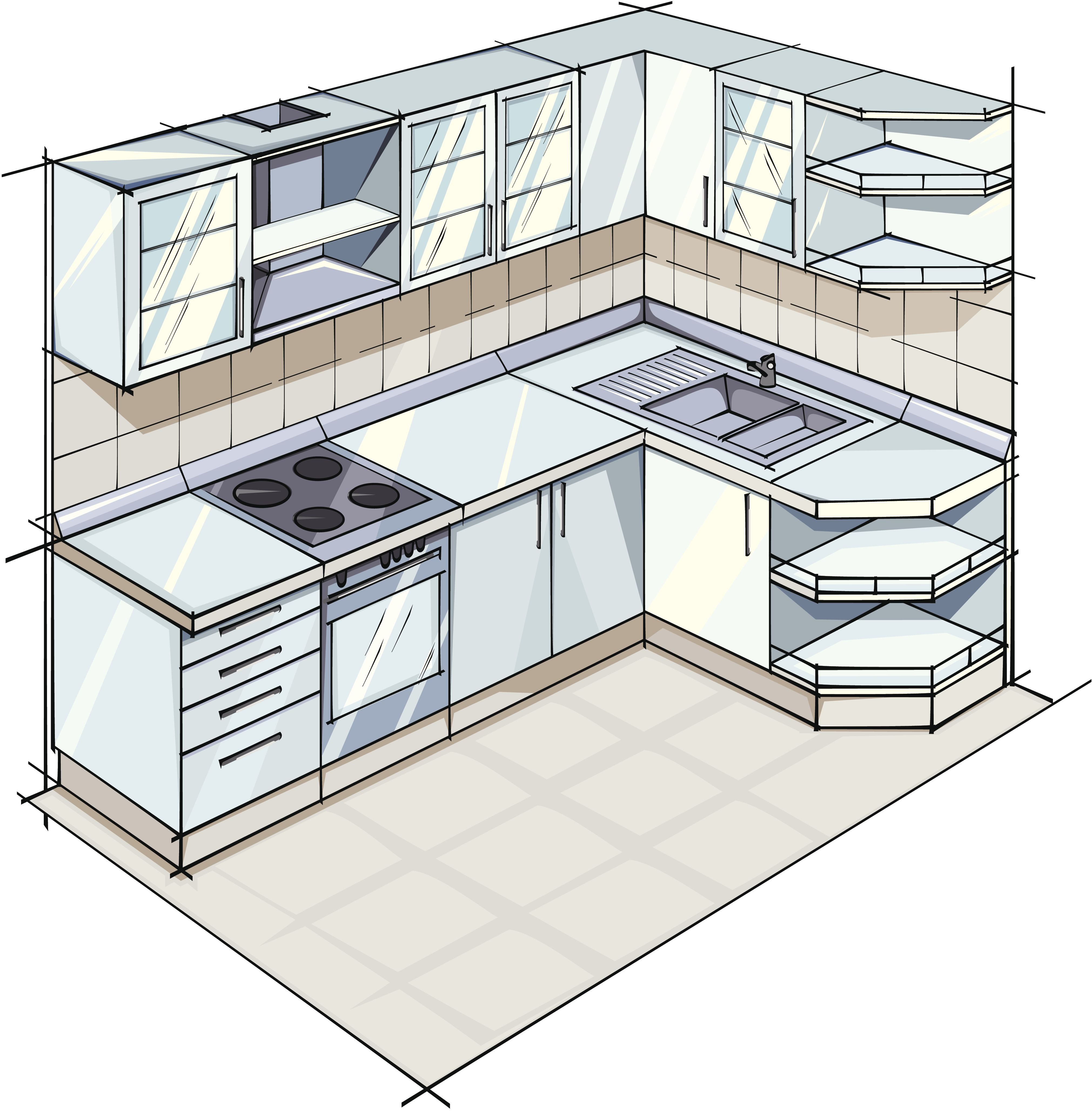 Составить план кухня. Планировка кухни. Дизайнерские проекты угловых кухонь. Проект кухни угловой. Планировка мебели на кухне.