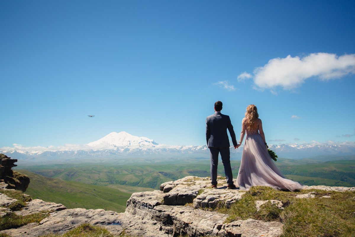 Красивые свадьбы в горах (57 фото) .