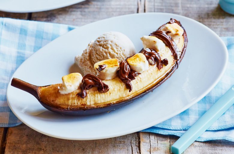 Десерты из бананов и шоколада (50 фото)
