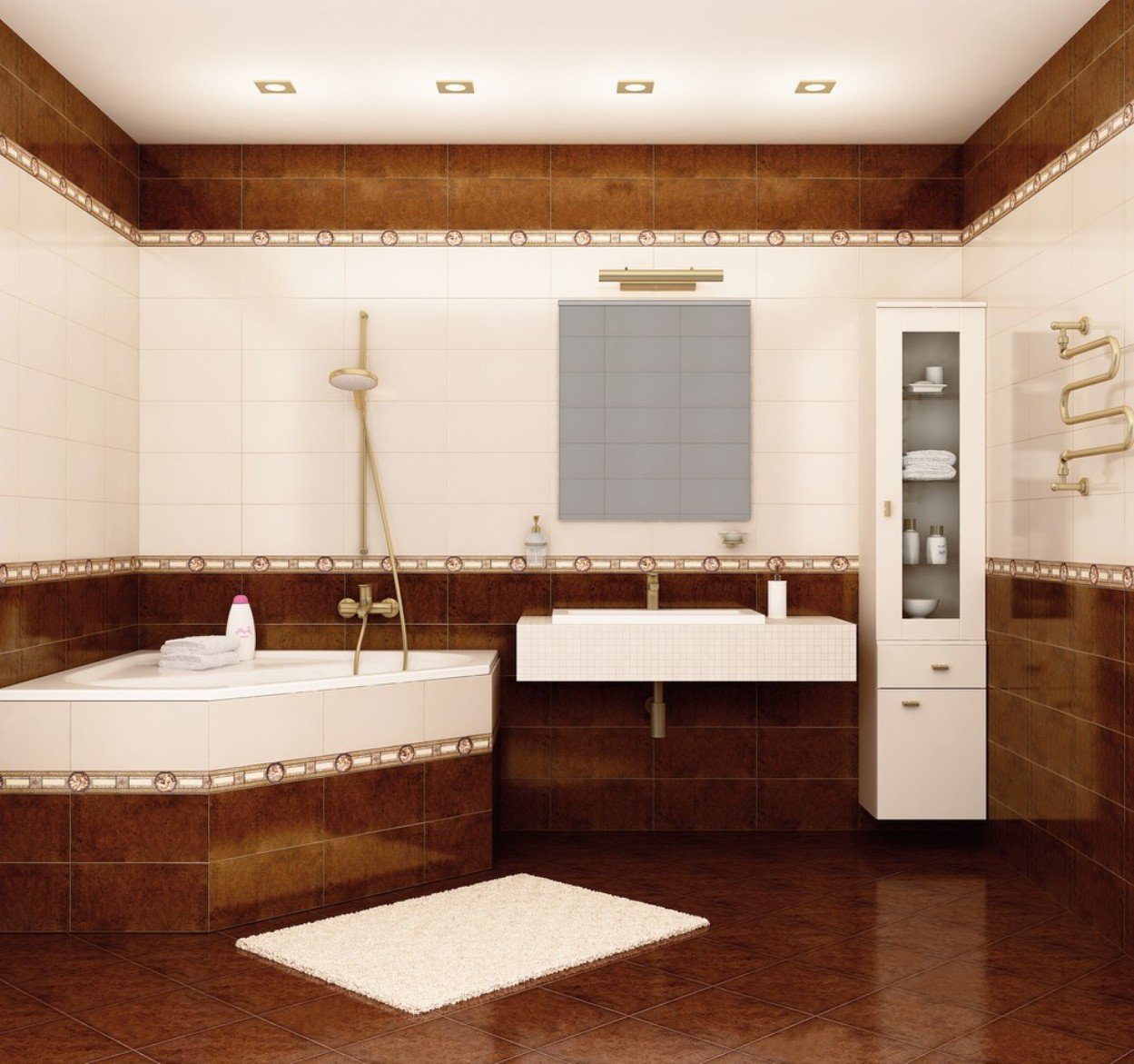 Плитка для ванной комнаты дизайн проекты фото