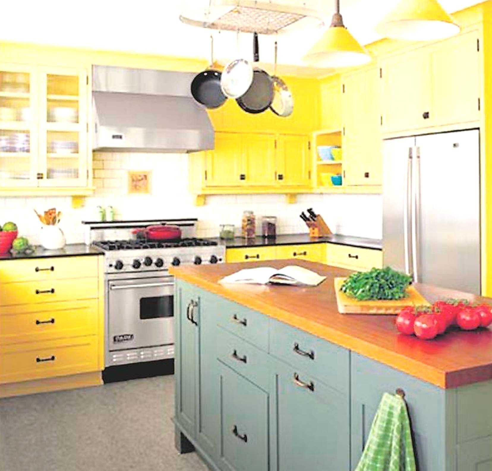 кухни зелено желтого цвета фото