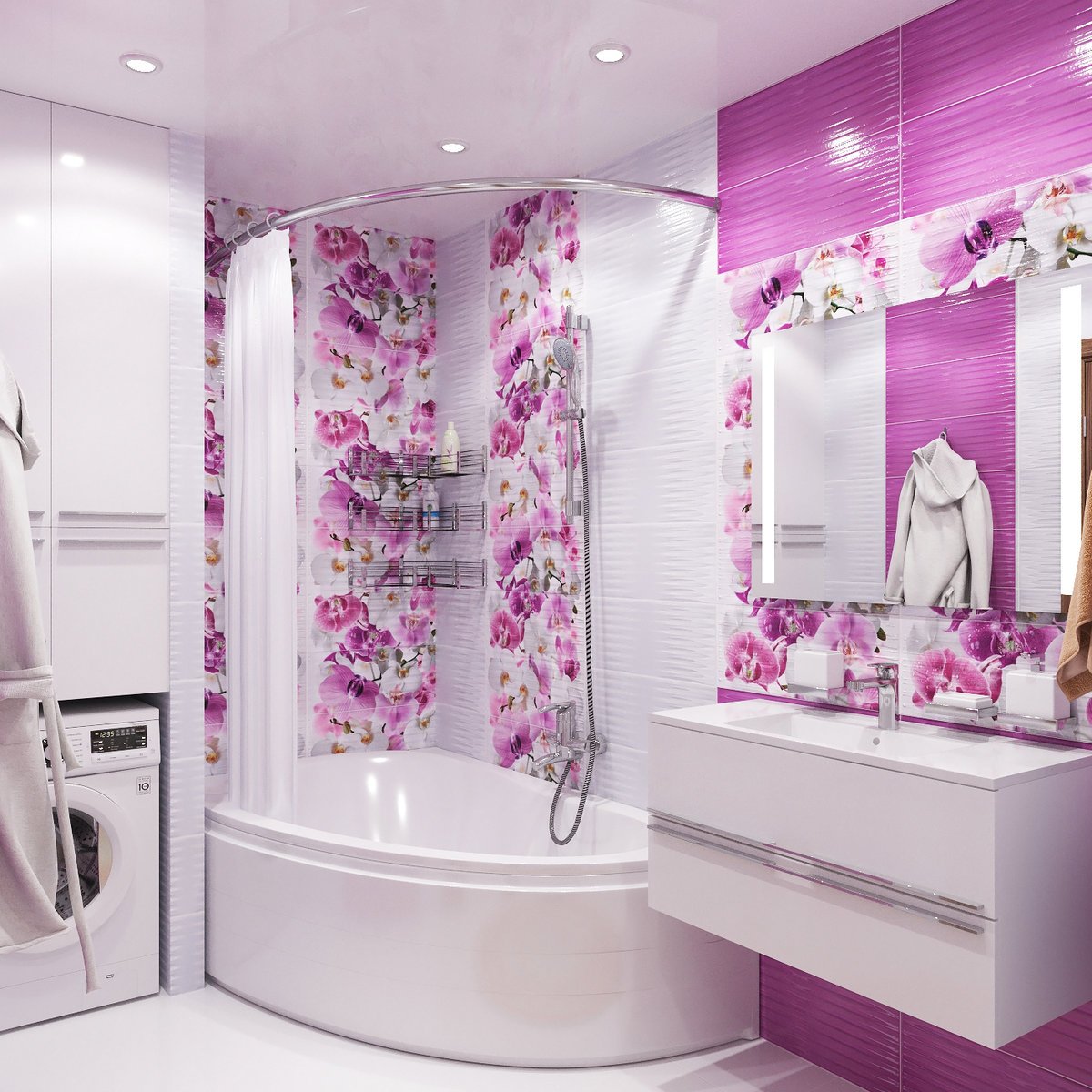 Красивые маленькие ванные. Красивая плитка для ванной. Красивые Ванные комнаты. Яркие Ванные комнаты. Самая красивая плитка для ванной комнаты.