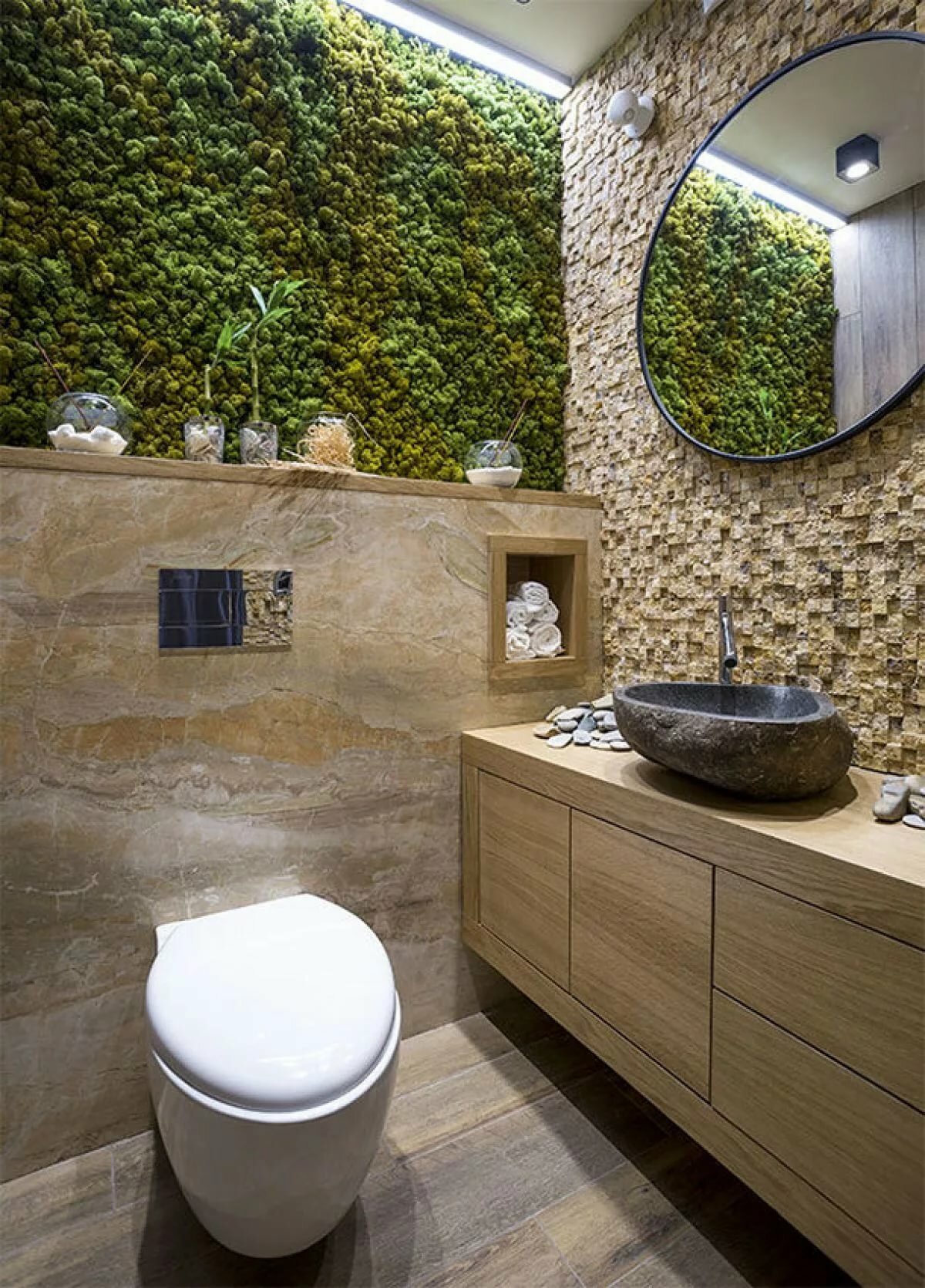 Ванная комната в эко стиле фото