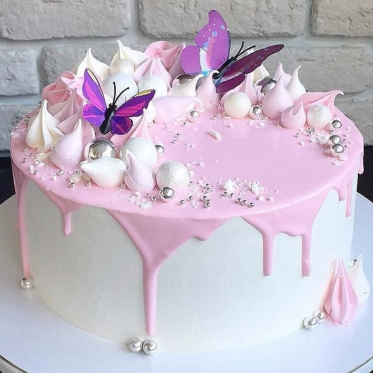 Красивые торты 11 лет. Торт девочка. Торт «бабочки». Украшение торта для девочки. Торт на день рождения девочке.
