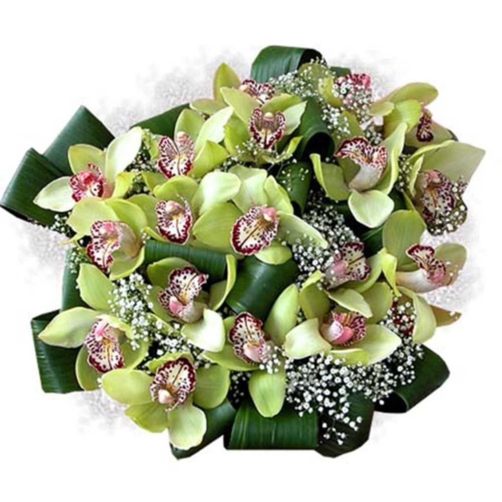 Доставка цветов жлобин. Букет с орхидеей Цимбидиум. Орхидея Цимбидиум фисташковая. Букет из зеленых орхидей Цимбидиум. Цимбидиум во флористике.