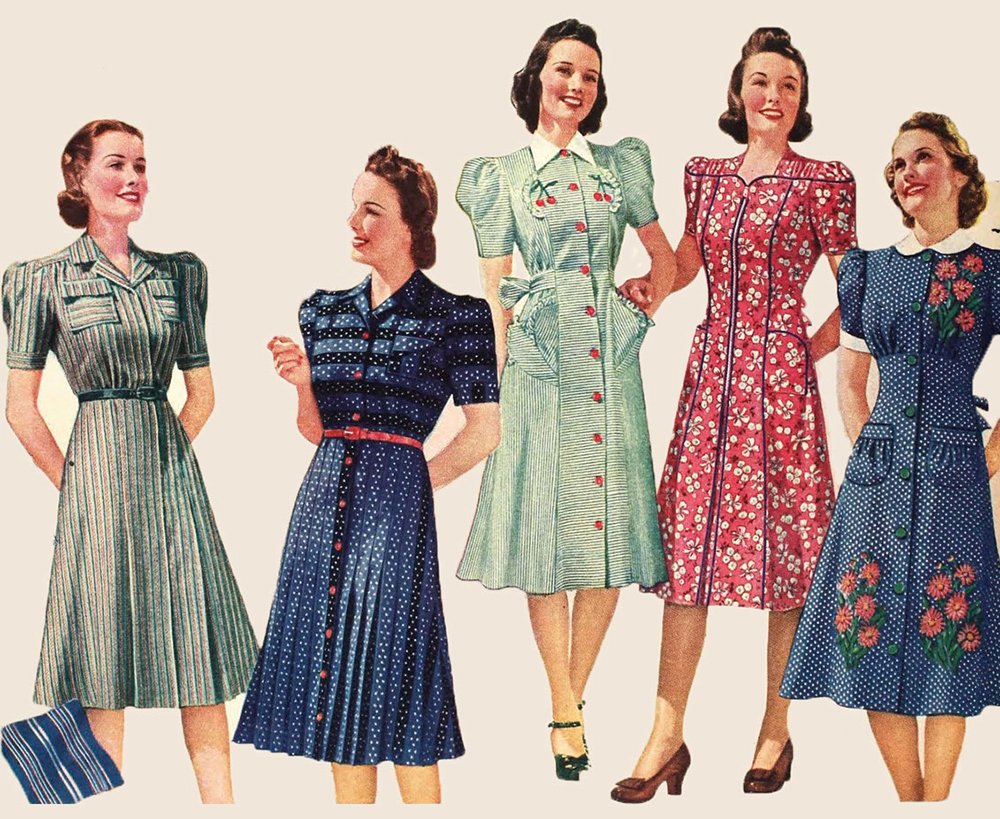 Платья 40 х годов фото для девочек