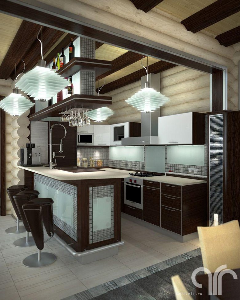Кухня в деревянном доме: особенности дизайна и популярные стилевые направления