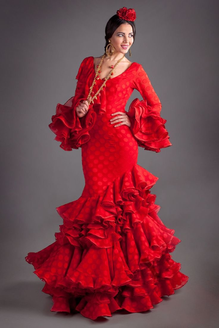 Испанское Красное Платье