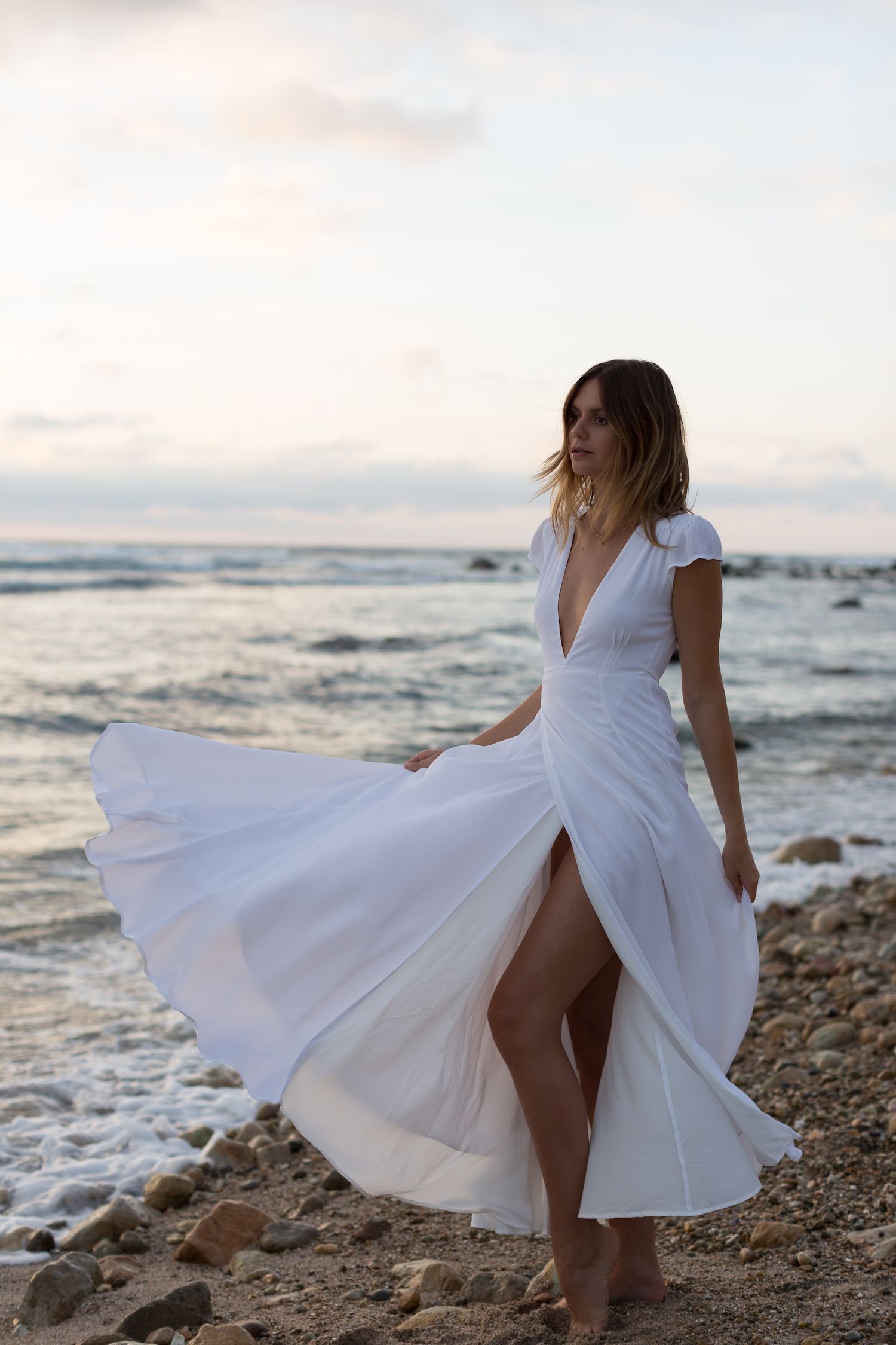 Белое платье для моря