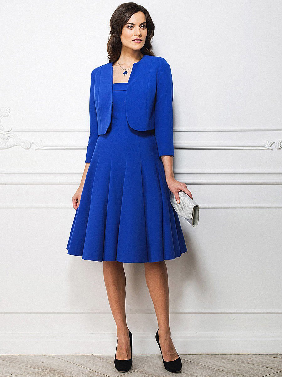 Валберис платье костюм. La vida Rica платье. Платье женское синее. Жакет-платье. Синее классическое платье.