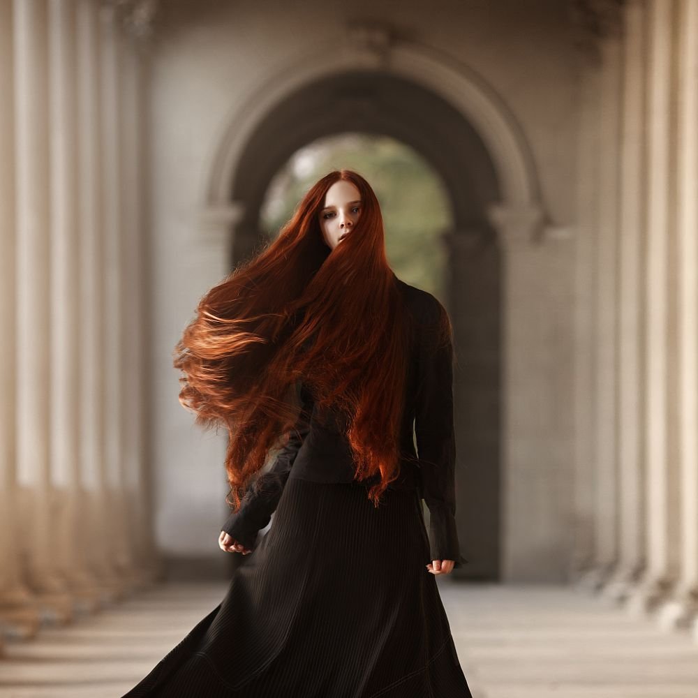 Красивое Платье И Длинные Волосы