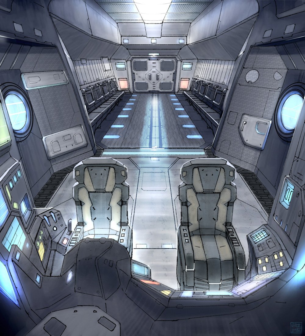 кресло в космическом корабле
