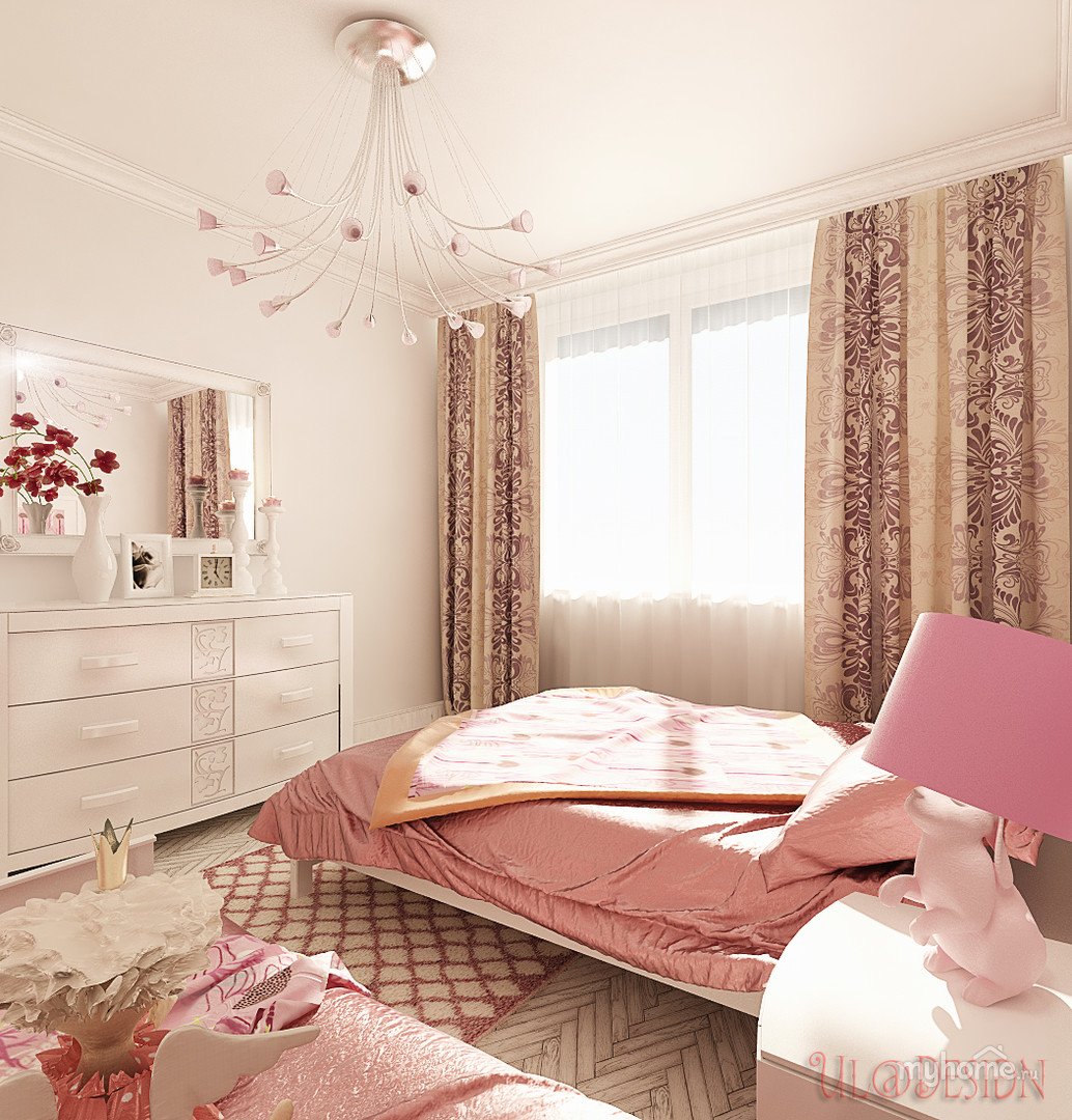 Комната молодой мамы. Спальня в розовых тонах. Спальня в розово бежевых тонах. Бежево розовая спальня. Интерьер в розово бежевых тонах.