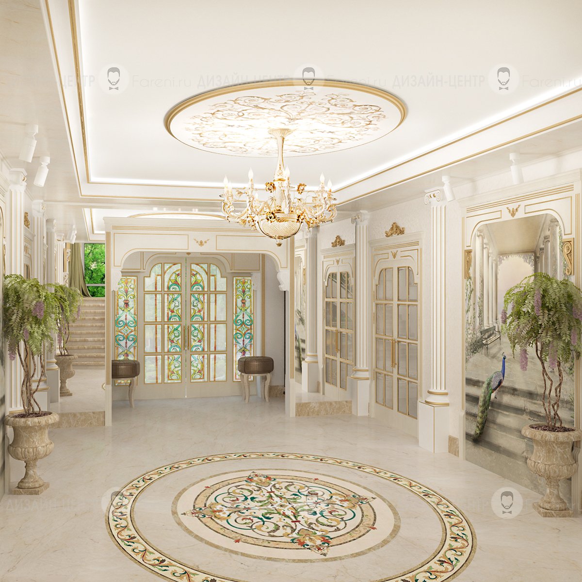 Жен хол. Antonovich Design коридор. Холл в доме. Интерьер холла. Фойе в классическом стиле.