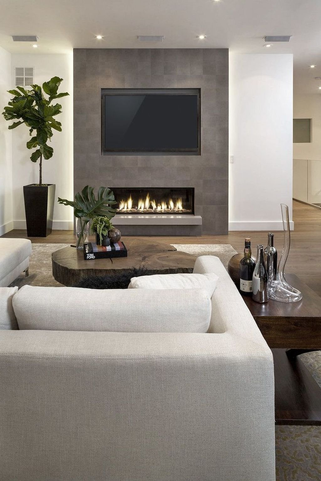 Дизайн гостиной под телевизор в современном стиле