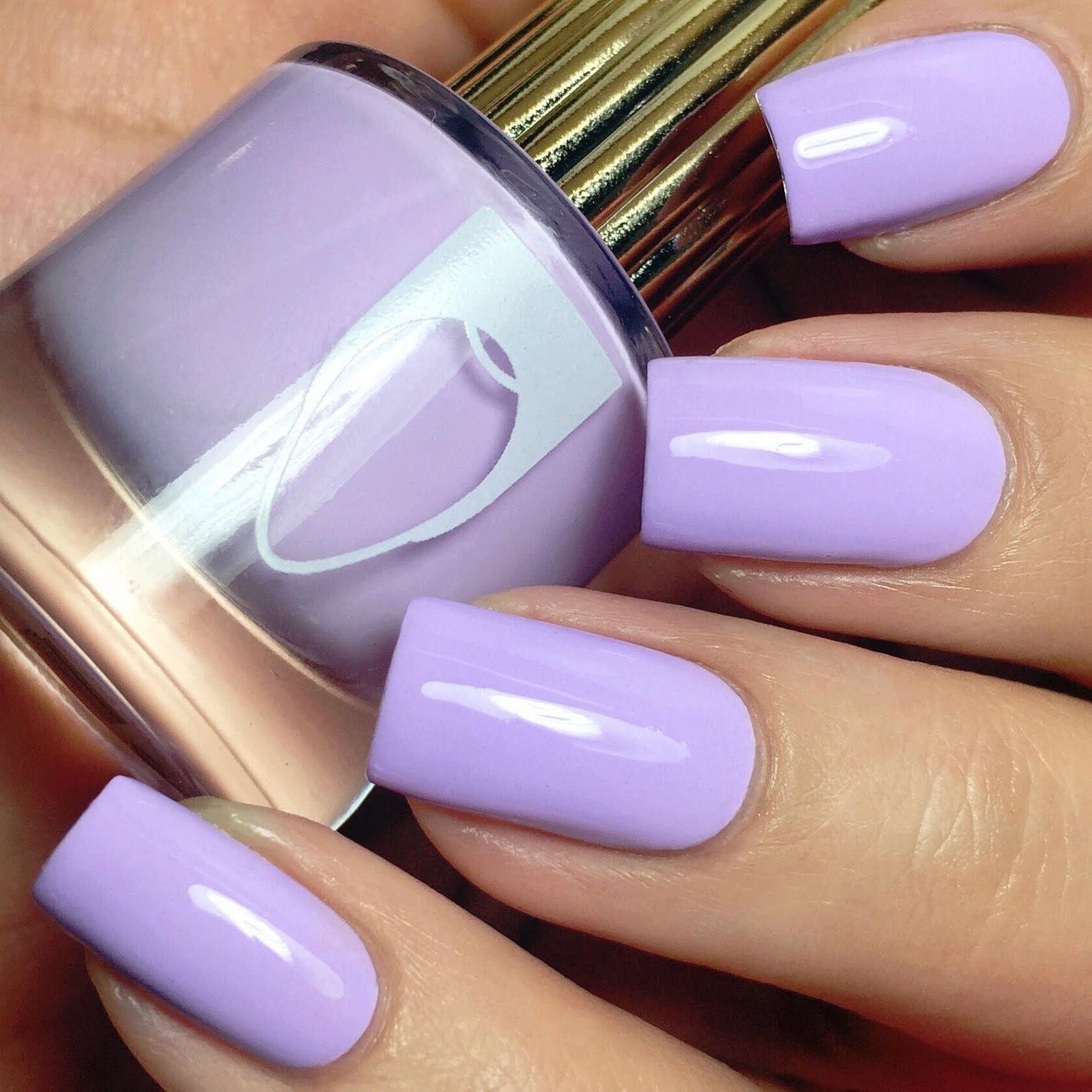 Ногти Светлые Дизайн Фиолетовый