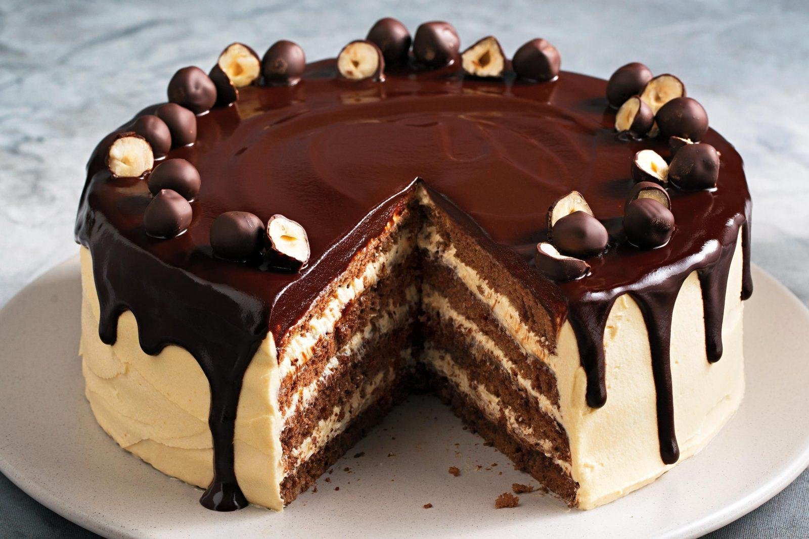 шоколадный торт с глазурью фото