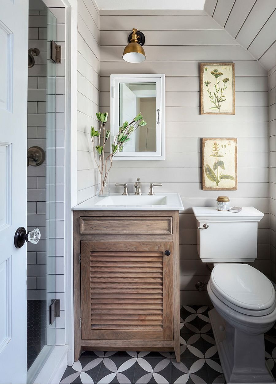 ванная комната в деревенском стиле