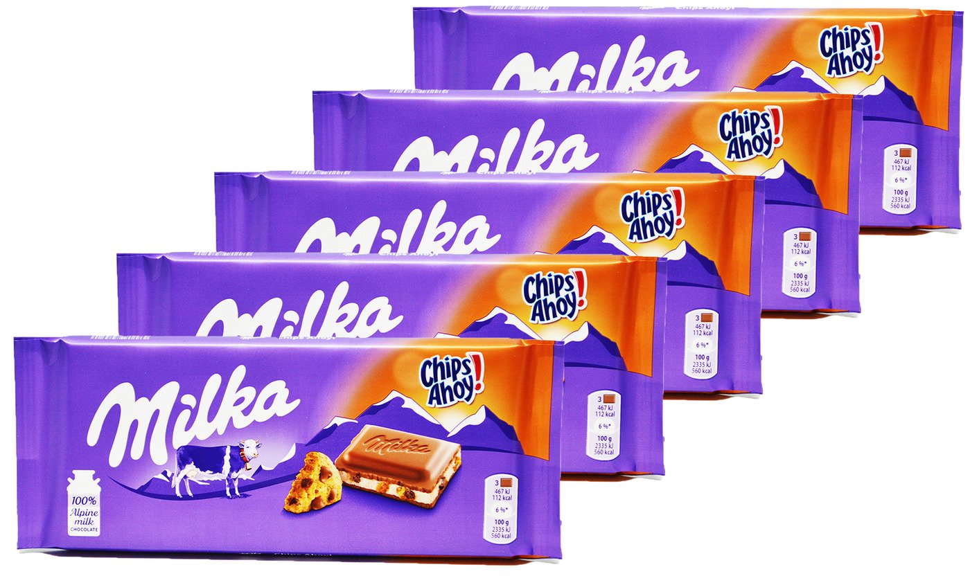 Молочный шоколад Milka Chips Ahoy Chocolate (100 грамм)